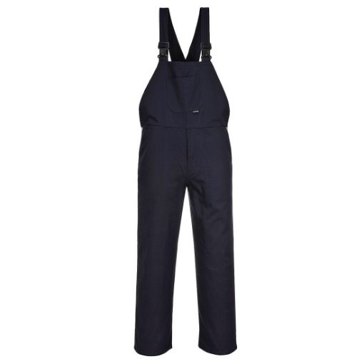 Picture of Portwest C881 Cotton Bib and Brace - Navy