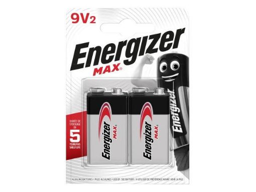 Picture of Energizer MAX 9V Alkaline Batteries Pack of 2