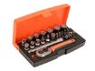 Picture of Bahco SL25 1/4in Drive Mini Socket - 25 Piece Set