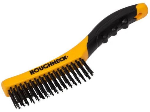 Picture of Roughneck Shoe Handle Wire Brush Soft Grip 255mm (10in)