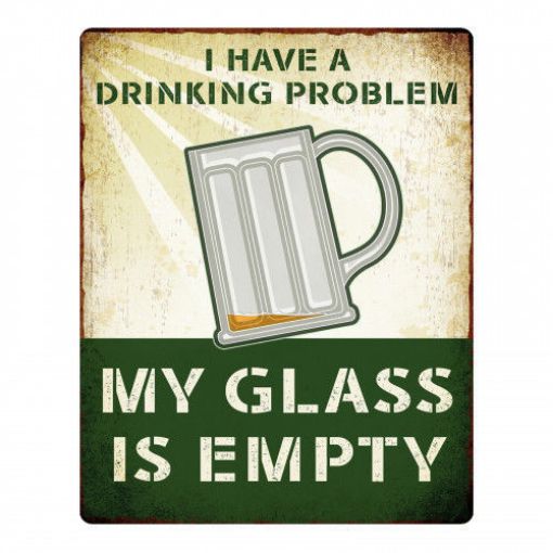 Picture of Primus "My Glass is Empty" Metal Plaque