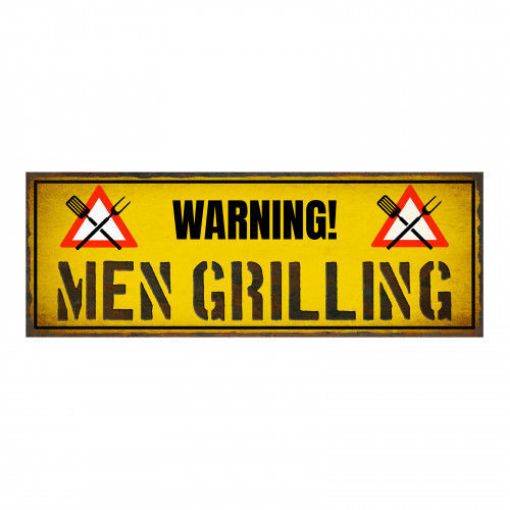 Picture of Primus "Men Grilling" Metal Plaque