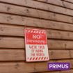 Picture of Primus "No Trespassing" Metal Plaque