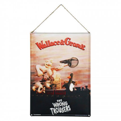 Picture of Primus "Wallace & Gromit - The Wrong Trousers" Metal Plaque