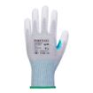Picture of Portwest A699 MR13 ESD PU Palm Glove Large - 12 pack Grey/White