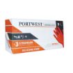 Picture of Portwest A930 - Orange HD Disposable Glove - Box of 100