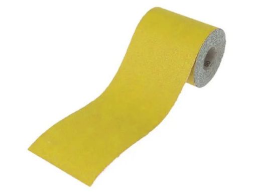 Picture of Faithfull Aluminium Oxide Sanding Paper Roll Yellow - 40 Grit x 5m