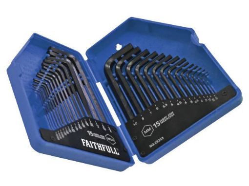 Picture of Faithfull 30 Piece Metric / Imperial Hex Key Set