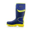 Picture of BuckBootz BBZ8000 S5 360° High Visibility Neoprene/Rubber Safety Wellington Boot with Ankle Protection Blue/Yellow