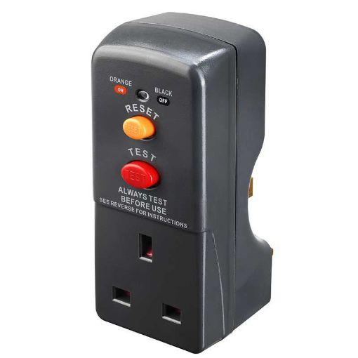 Picture of Masterplug RCD Safety Adaptor - Grey