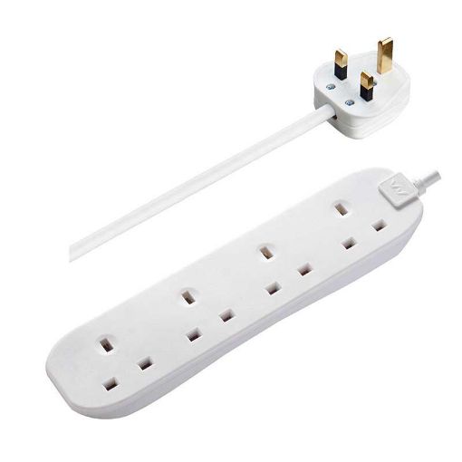 Picture of Masterplug 1m 4 Socket Extension Lead