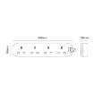 Picture of Masterplug 1m 4 Socket Extension Lead