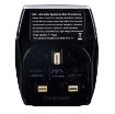 Picture of Masterplug High Gloss USB Surge Protected Adaptor - Black