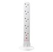 Picture of Masterplug 10 Socket Surge Protected Extension Tower with 1m Lead