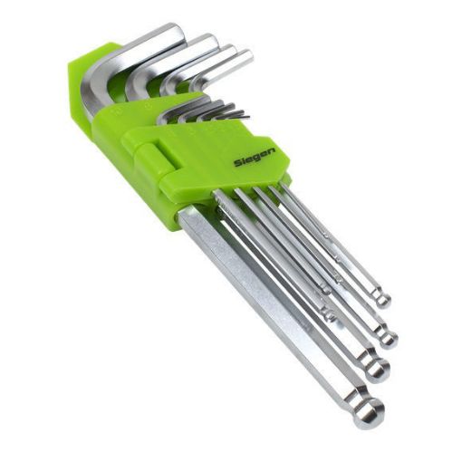 Picture of Sealey 9 Piece Long Ball-End Hex Key Set - Metric