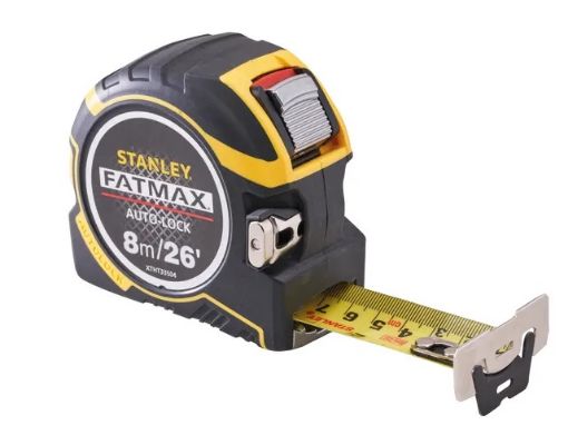 Picture of Stanley FatMax Autolock Pocket Tape 8m/26ft (Width 32mm)