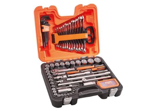 Picture of Bahco 95 Piece 1/4in and 1/2in Square Drive Socket and Mechanics Set