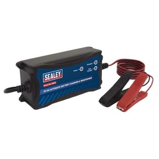 Picture of Sealey 12V 6A Automatic Battery Charger & Maintainer