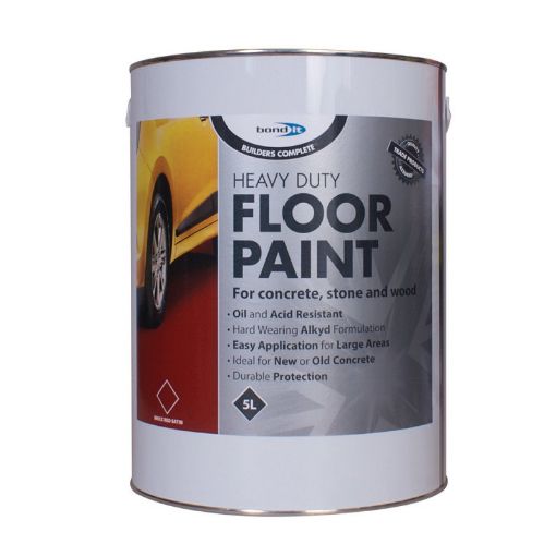 Picture of Bond It Heavy Duty Alkyd Based Floor Paint - 5 Litres - Red