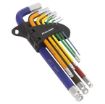 Picture of Sealey Premier 9 Piece Anti-Slip Long Ball-End Hex Key Set