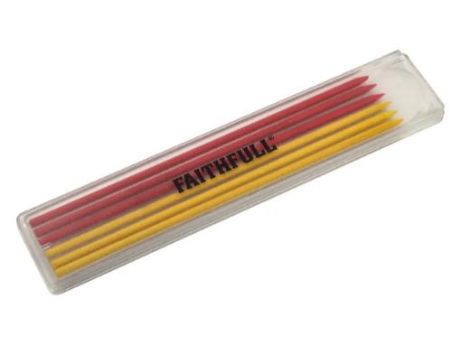 Picture of Faithfull  6 Piece Mixed Pencil Marking Refill Pack