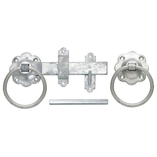 Picture of Perry 150mm / 6in Plain Ring Handled Gate Latches - Galvanised