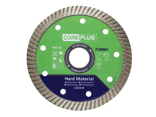 Picture of Coreplus HM115 Hard Material Turbo Diamond Blade 115mm