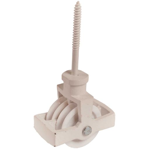 Picture of Perry 44mm Double Screw Cast Pulley - White
