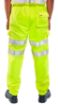 Picture of Beeswift Fleece Jogger Hi-vis Trousers - Yellow