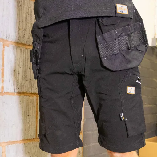 Picture of Unbreakable U240 Hawk 4-Way Black Stretch Shorts