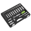 Picture of Sealey 34 Piece Extendable Ratchet Socket Set 3/8"Sq Drive