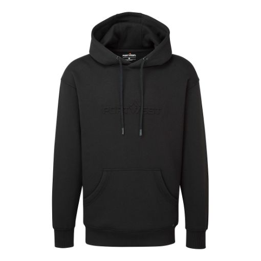 Picture of Portwest B331 Embossed Hoodie - Black