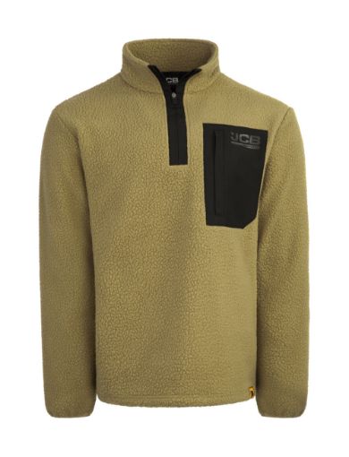 Picture of Jcb Workwear Unisex Borg Fleece - Olive Green