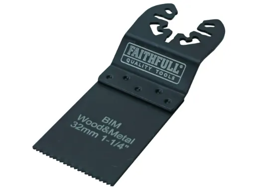 Picture of Faithfull Bi-Metal Flush Cut Wood/Metal Blades 32mm (Pack 5)