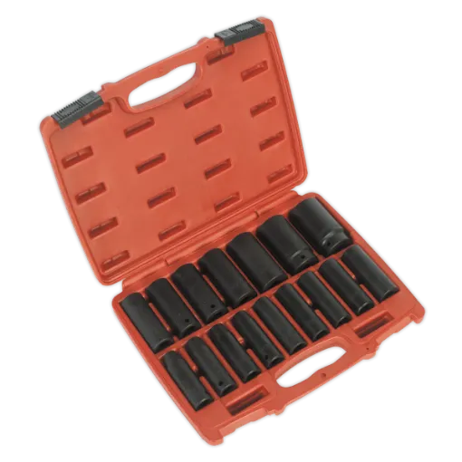 Picture of Sealey 16 Piece Premier Deep Impact Socket Set 1/2"Sq Drive