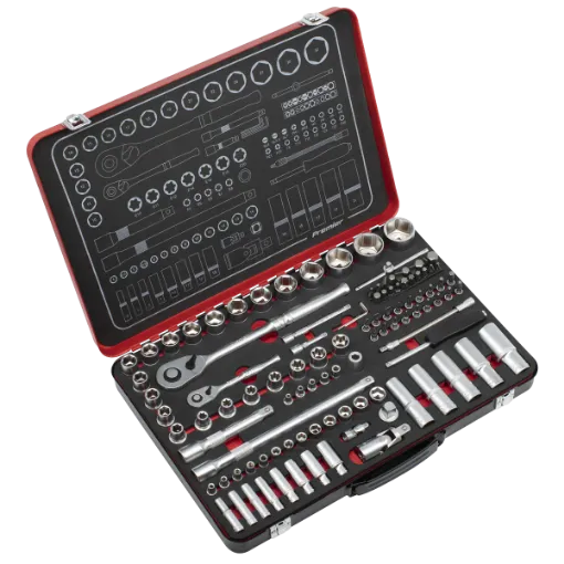 Picture of Sealey 108 Premier Platinum Socket Set 1/4" & 1/2"Sq Drive