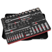 Picture of Sealey 108 Premier Platinum Socket Set 1/4" & 1/2"Sq Drive