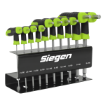 Picture of Sealey 10 Piece Siegen T-Handle Ball-End Hex Key Set