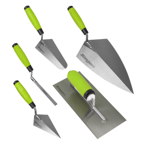 Picture of Siegen 5 Piece Trowel Set with Soft Grip Handle