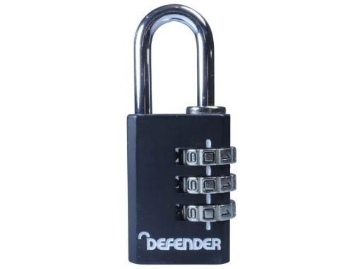 Picture of Squire Defender Diecast 3 Wheel Combination Padlock 30mm